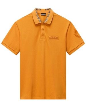 Napapijri Polo-Shirt Mit Kurzen Ärmeln - Orange