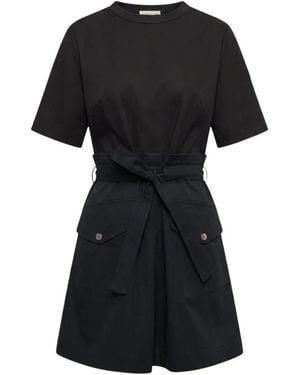 Moncler Playsuits - Negro