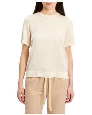 Kaos T-Shirt Met Ronde Hals - Naturel
