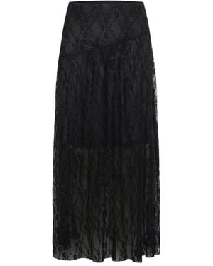 Kaffe Rokken ,Zwart ,Kamaxi Smock