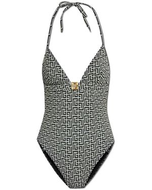 Balmain Badeanzug - Grau