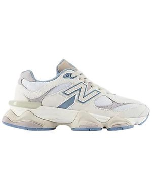 New Balance Fitness ,Blauw ,Suède 9060 Sneaker - Wit
