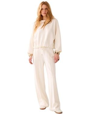 Summum Wide Trousers - Blanco