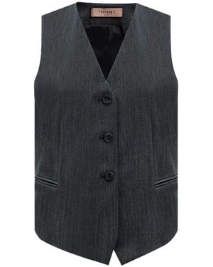 Twinset Vests - Black