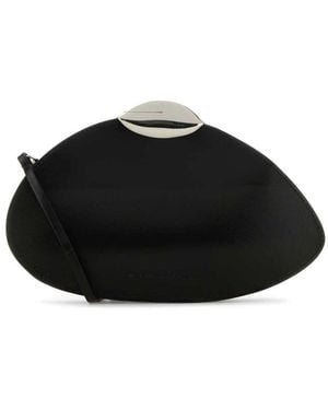 Benedetta Bruzziches Schwarze Lederclutch