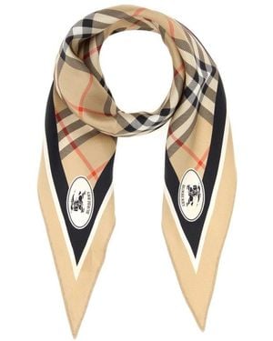 Burberry Silk Scarves - Natural