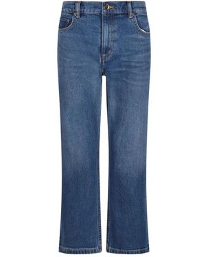 Tory Burch Jeans acampanados azules