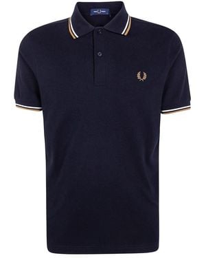 Fred Perry Twin Tipped Polo Shirt - Blau