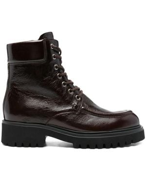 Guglielmo Rotta Braune Stiefeletten Heben Stil - Schwarz