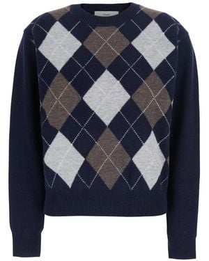 DUNST Round-Neck Knitwear - Azul
