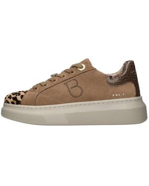 Tosca Blu Schoenen ,Veelkleurig ,Suède Suède Leren Ponyskin Sneakers - Bruin