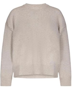 Loulou de Saison Pia Pullover Mit Überschnittenen Schultern - Grau