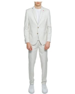 MULISH Single Breasted Suits - White