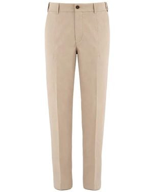 Eleventy Slim-Fit Trousers - Natural