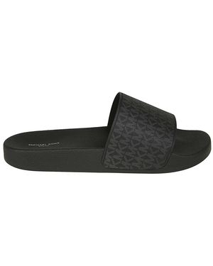 Michael Kors Jake Logo Slide Sandal - Schwarz