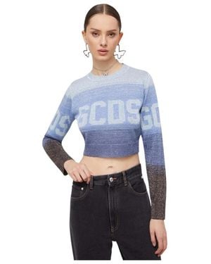 Gcds Round-Neck Strickwaren - Blau