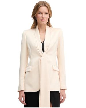 Sandro Ferrone Jassen ,Polyester Enkelrijig Blazer - Naturel