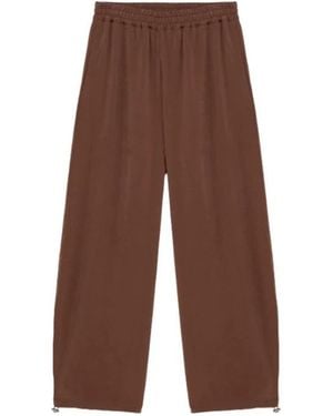 Alpha Studio Straight Pants - Brown