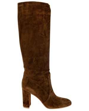 Gianvito Rossi Glen Heeled Laarzen - Bruin