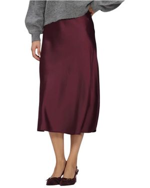 Y.A.S Y.A. ,Rokken ,Rood ,Polyester Yaspella Hw Midi Rok - Paars