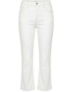 Hope Cropped Jeans - White