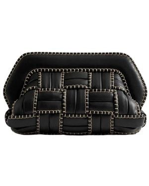 THEMOIRÈ Schwarze Bios Trim Clutch Tasche