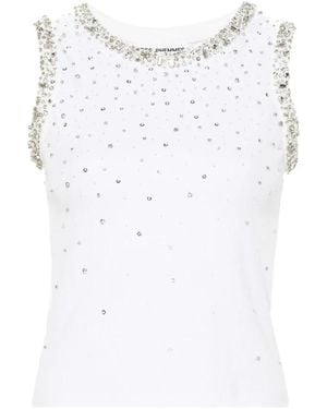 Des Phemmes Sleeveless Tops - White