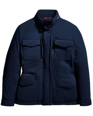 Fay Padded Field Jacket - Blauw