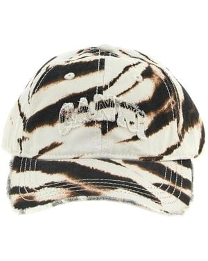 Ganni Accessoires ,Veelkleurig ,Katoen Animal Print Cotton Cap - Metallic