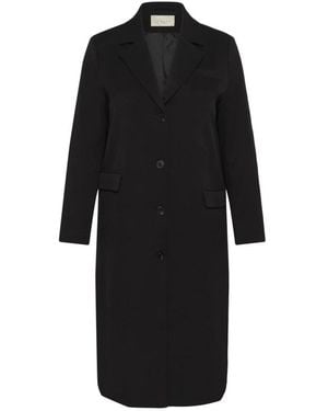 Kaffe Single-Breasted Coats - Nero