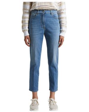 Peserico Cropped Jeans - Blu