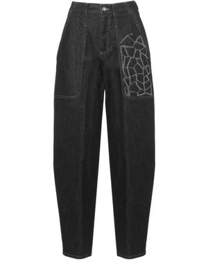Panicale Jeans ,Zwart ,Katoen Broek