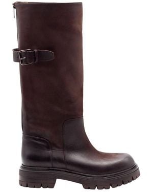 Elena Iachi High Boots - Brown