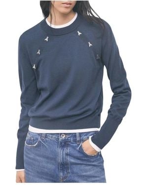 Patrizia Pepe Round-Neck Knitwear - Azul