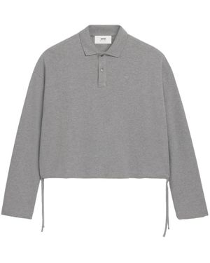 Ami Paris Polo Shirts - Grigio