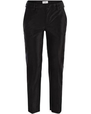 PT01 New York Samt Hose - Schwarz