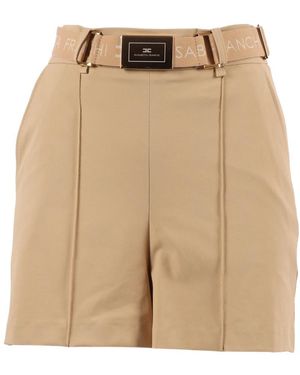 Elisabetta Franchi Casual Shorts - Natural