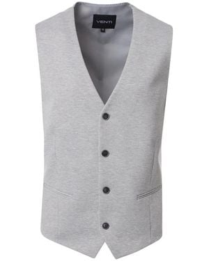 Venti Modern Fit Vest - Grau