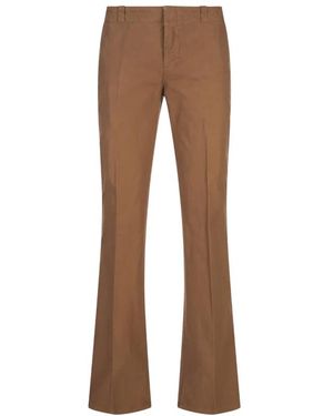 McQueen Wide Trousers - Brown