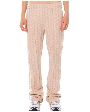 Lacoste Broeken ,Monogram Jacquard Track Pants - Roze