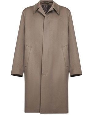 Lardini Single-Breasted Coats - Brown