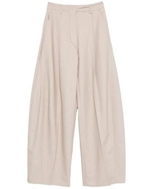 Thelatest Wide Trousers - Natural