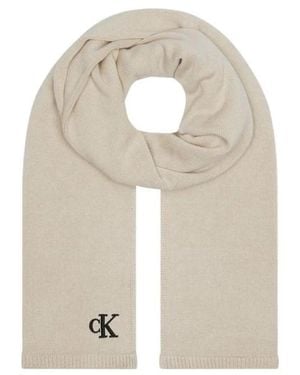 Calvin Klein Winter Scarves - Naturel