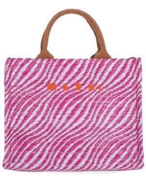 Marni Tote Bags - Purple