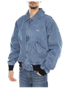 Obey Denim Jackets - Bleu