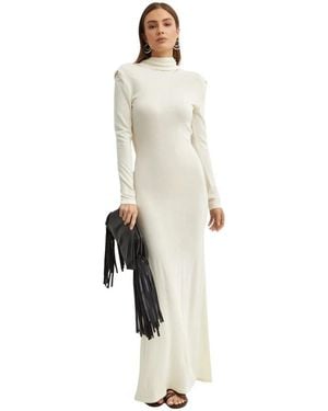 AYA MUSE Knitted Dresses - White