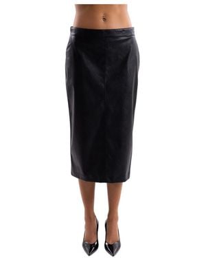 Pinko Leather Skirts - Nero