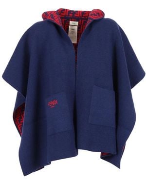 Fendi Mantella Ff Reversibile - Blau
