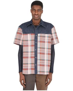 (DI)VISION Overhemden ,Veelkleurig ,Denim Hybrid Denim Shirt - Meerkleurig