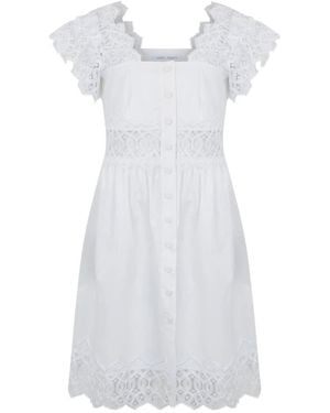 Alberta Ferretti Short Dresses - White